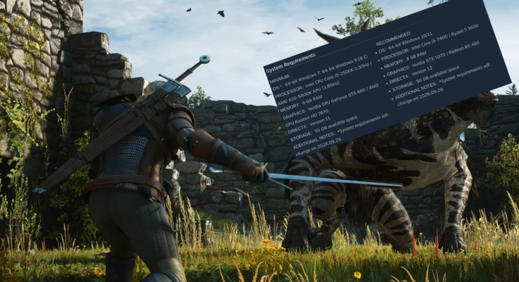 CD Projekt releases comprehensive Witcher 3: Wild Hunt Remastered system specs update, including ray tracing and path tracing requirements

 G Trends