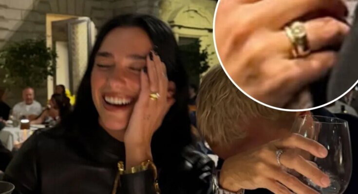 Dua Lipa shows off her Callum Turner wedding ring

 G trends